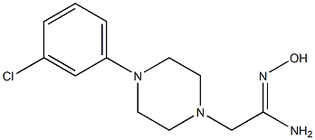 4-(3-CHLOROPHENYL)-1-PIPERAZINEACETAMIDOXIME 结构式
