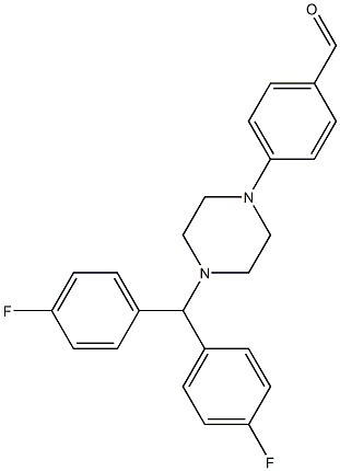 4-{4-[BIS(4-FLUOROPHENYL)METHYL]PIPERAZIN-1-YL}BENZALDEHYDE, 95+%