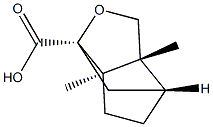 (1R,3AR,4R,6AR)-3A,6A-DIMETHYLHEXAHYDRO-1H-1,4-METHANOCYCLOPENTA[C]FURAN-1-CARBOXYLIC ACID Structure