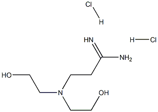 3-[Bis-(2-hydroxy-ethyl)-amino]-propionamidine 2HCl Structure