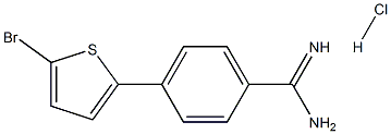 4-(5-Bromo-thiophen-2-yl)-benzamidine HCl Struktur