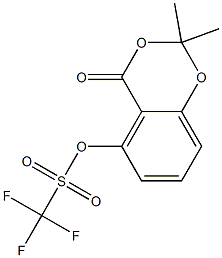 2,2-DIMETHYL-4-OXO-4H-BENZO[D][1,3]DIOXIN-5-YL TRIFLUOROMETHANESULFONATE Struktur