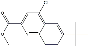 METHYL 6-TERT-BUTYL-4-CHLOROQUINOLINE-2-CARBOXYLATE Structure