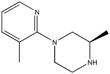 (R)-3-methyl-1-(3-methylpyridin-2-yl)piperazine Structure