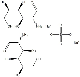 D-Glucosamine Sodium Sulfate Structure
