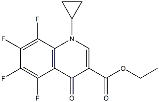 ETHYL 1-CYCLOPROPYL-5,6,7,8-TETRAFLUORO-4(1H)-OXOQUINOLINE-3-CARBOXYLATE Struktur