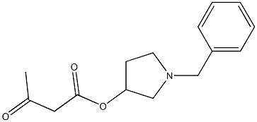 1-BENZYL-3-ACETOACETYLOXYPYRROLIDINE Struktur