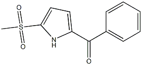2-(METHYLSULFONYL)-5-BENZOYLPYRROLE Struktur