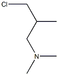3-DIMETHYLAMINO-2-METHYLPROPYL CHLORIDE 化学構造式