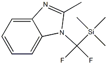 1-TRIMETHYLSILYLDIFLUOROMETHYL-2-METHYLBENZIMIDAZOLE Structure