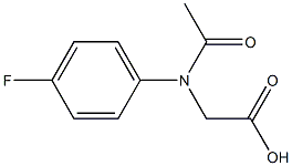 N-ACETYL-4-FLUOROPHENYLGLYCINE Struktur