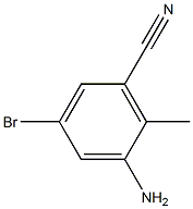 2-AMINO-4-BROMO-6-CYANOTOLUENE Structure