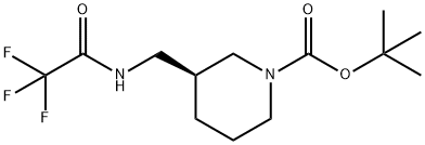 S-3-(trifluoroacetamidomethyl)-N-Boc-piperidine
, 1002359-99-0, 结构式