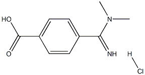 N,N-Dimethyl-4-carboxybenzamidine hydrochloride Structure