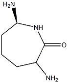(S)-alpha-Amino-omega-caprolactamanine Struktur