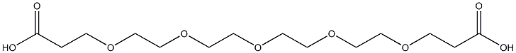 4,7,10,13,16-Pentaoxanonadecane-1,19-dioic acid Structure
