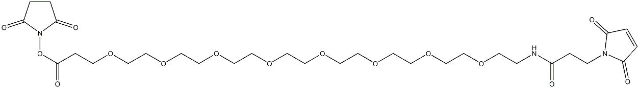 1-Maleinimido-3-oxo-7,10,13,16,19,22,25,28-octaoxa-4-azahentriacontan-31-oic acid succinimidyl ester|