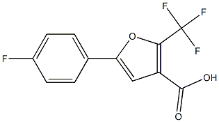 2-(Trifluoromethyl)-5-(4-fluorophenyl)furan-3-carboxylic acid Structure