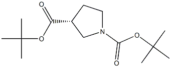 (R)-1-Boc-3-Boc-pyrrolidine Struktur