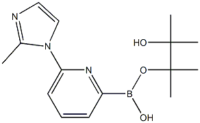6-(2-METHYLIMIDAZOL-1-YL)PYRIDINE-2-BORONIC ACID PINACOL ESTER Structure