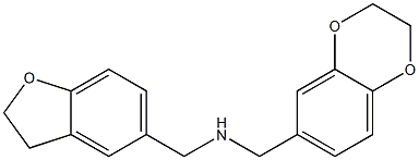1-(2,3-DIHYDRO-1,4-BENZODIOXIN-6-YL)-N-(2,3-DIHYDRO-1-BENZOFURAN-5-YLMETHYL)METHANAMINE Structure