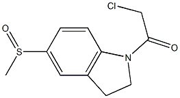 1-(CHLOROACETYL)-5-(METHYLSULFINYL)INDOLINE Structure