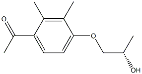 1-[4-(2-(S)-HYDROXYPROPOXY)-2,3-DIMETHYLPHENYL]ETHANONE Structure