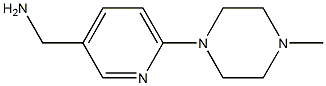 1-[6-(4-METHYLPIPERAZIN-1-YL)PYRIDIN-3-YL]METHANAMINE Structure