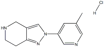 2-(5-METHYLPYRIDIN-3-YL)-4,5,6,7-TETRAHYDRO-2H-PYRAZOLO[4,3-C]PYRIDINE HYDROCHLORIDE Struktur