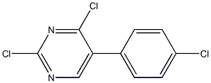 2,4-DICHLORO-5-(4-CHLOROPHENYL)PYRIMIDINE Structure