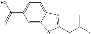 2-ISOBUTYL-1,3-BENZOTHIAZOLE-6-CARBOXYLIC ACID Structure