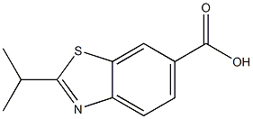 2-ISOPROPYL-1,3-BENZOTHIAZOLE-6-CARBOXYLIC ACID Structure