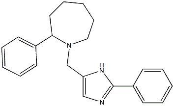 2-PHENYL-1-[(2-PHENYL-1H-IMIDAZOL-5-YL)METHYL]AZEPANE,,结构式