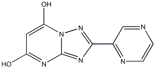 2-PYRAZIN-2-YL[1,2,4]TRIAZOLO[1,5-A]PYRIMIDINE-5,7-DIOL,,结构式