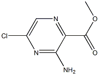 3-AMINO-5-CHLORO-PYRAZINE-2-CARBOXYLIC ACID METHYL ESTER Structure