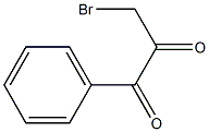 3-BROMO-1-PHENYLPROPANE-1,2-DIONE 结构式