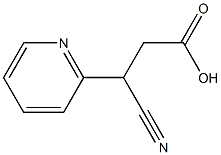 3-CYANO-3-PYRIDIN-2-YLPROPANOIC ACID Structure
