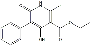 ETHYL 4-HYDROXY-2-METHYL-6-OXO-5-PHENYL-1,6-DIHYDROPYRIDINE-3-CARBOXYLATE Struktur
