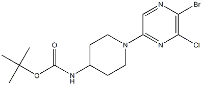 TERT-BUTYL [1-(5-BROMO-6-CHLOROPYRAZIN-2-YL)PIPERIDIN-4-YL]CARBAMATE