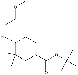 TERT-BUTYL 4-[(2-METHOXYETHYL)AMINO]-3,3-DIMETHYLPIPERIDINE-1-CARBOXYLATE