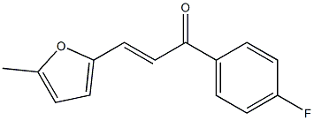 (E)-1-(4-fluorophenyl)-3-(5-methyl-2-furyl)-2-propen-1-one Struktur