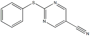 2-(phenylsulfanyl)-5-pyrimidinecarbonitrile Struktur