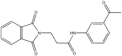 N1-(3-acetylphenyl)-3-(1,3-dioxo-2,3-dihydro-1H-isoindol-2-yl)propanamide Structure