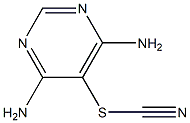 4,6-diaminopyrimidin-5-yl thiocyanate Structure