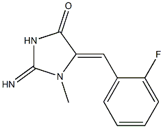 5-[(Z)-(2-fluorophenyl)methylidene]-2-imino-1-methyldihydro-1H-imidazol-4-one