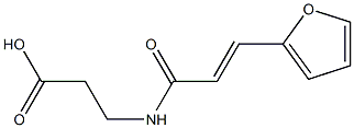 3-{[(2E)-3-(2-furyl)prop-2-enoyl]amino}propanoic acid Struktur