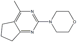 4-methyl-2-morpholino-6,7-dihydro-5H-cyclopenta[d]pyrimidine Structure