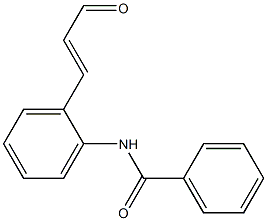 2-(Benzoylamino)cinnamaldehyde 化学構造式