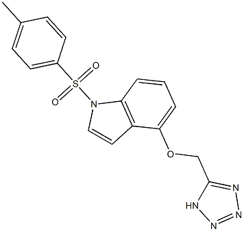  1-[(4-methylphenyl)sulfonyl]-1H-indol-4-yl 1H-1,2,3,4-tetraazol-5-ylmethyl ether