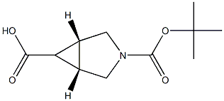 (1R,5S)-3-(tert-butoxycarbonyl)-3-azabicyclo[3.1.0]hexane-6-carboxylic acid Structure
